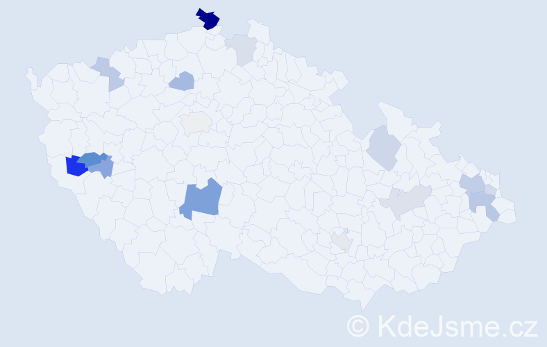 Příjmení: 'Karmanová', počet výskytů 30 v celé ČR
