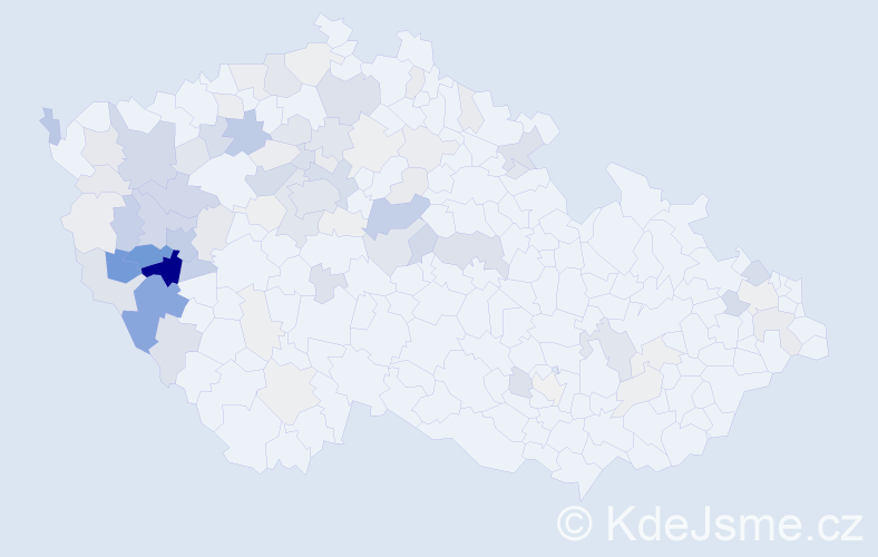 Příjmení: 'Hodan', počet výskytů 335 v celé ČR