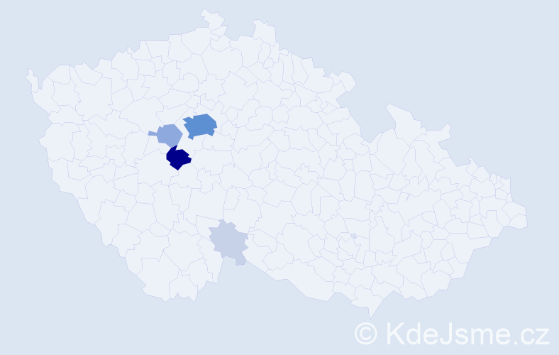 Příjmení: 'Kramatová', počet výskytů 20 v celé ČR