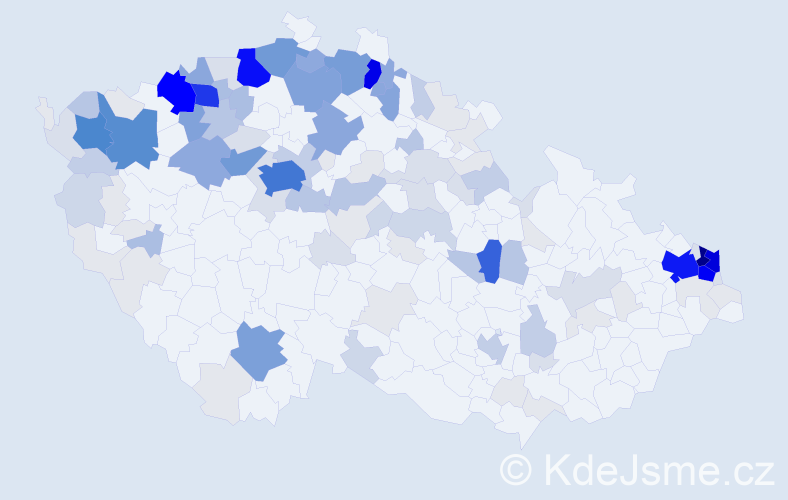 Příjmení: 'Makulová', počet výskytů 640 v celé ČR