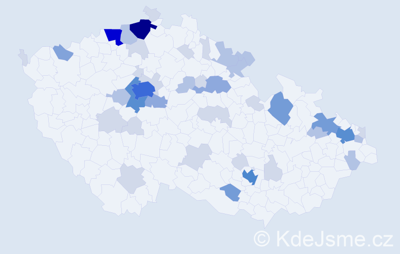 Příjmení: 'Fleischer', počet výskytů 121 v celé ČR