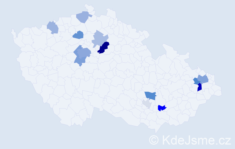 Příjmení: 'Gray', počet výskytů 32 v celé ČR