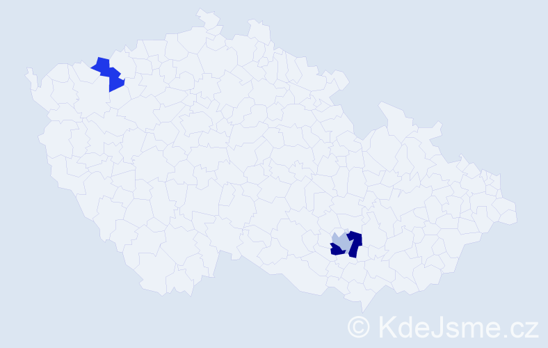 Příjmení: 'Niedrová', počet výskytů 4 v celé ČR
