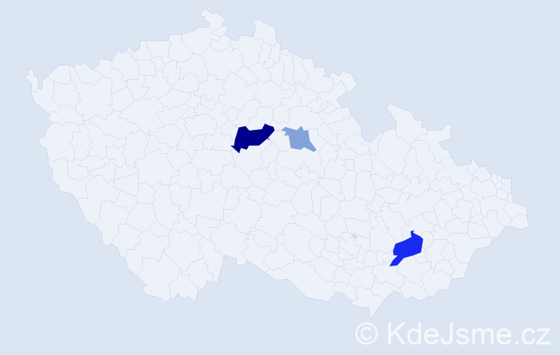 Příjmení: 'Dumanová', počet výskytů 6 v celé ČR