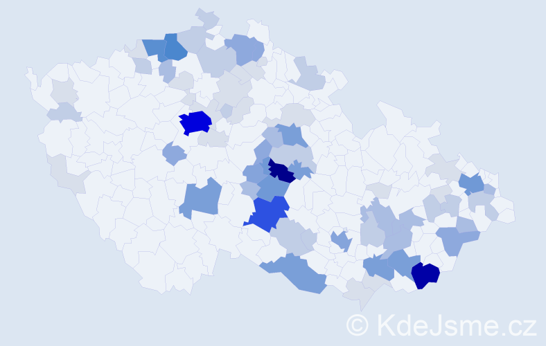 Příjmení: 'Doležálek', počet výskytů 241 v celé ČR