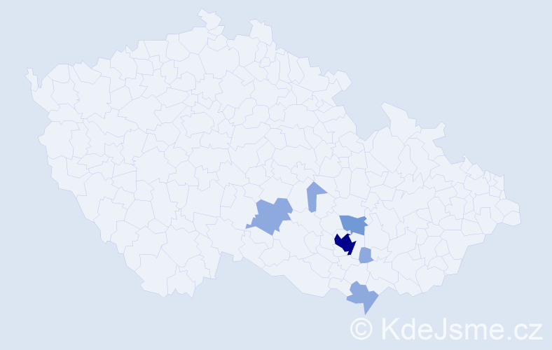 Příjmení: 'Quitta', počet výskytů 12 v celé ČR