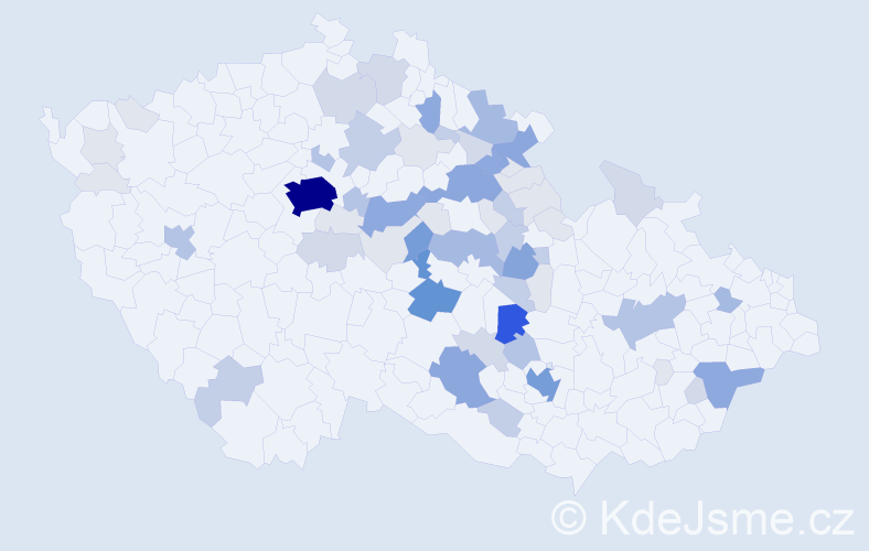 Příjmení: 'Fendrychová', počet výskytů 226 v celé ČR