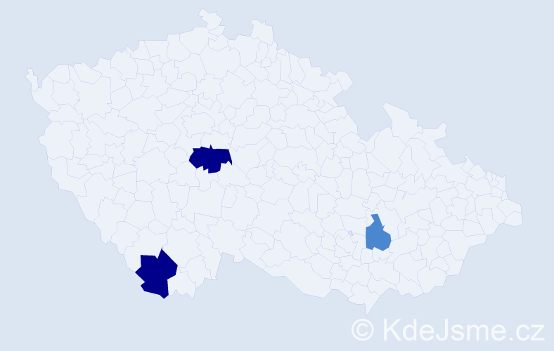Příjmení: 'Madžarová', počet výskytů 7 v celé ČR