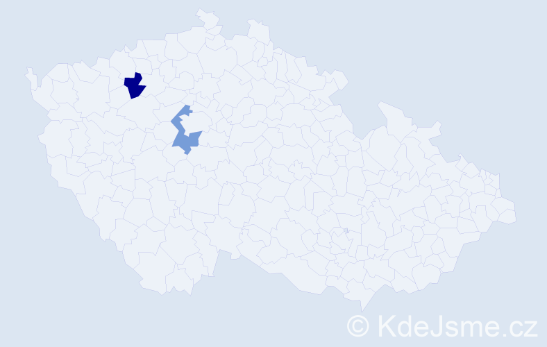 Příjmení: 'Goldfussová', počet výskytů 2 v celé ČR