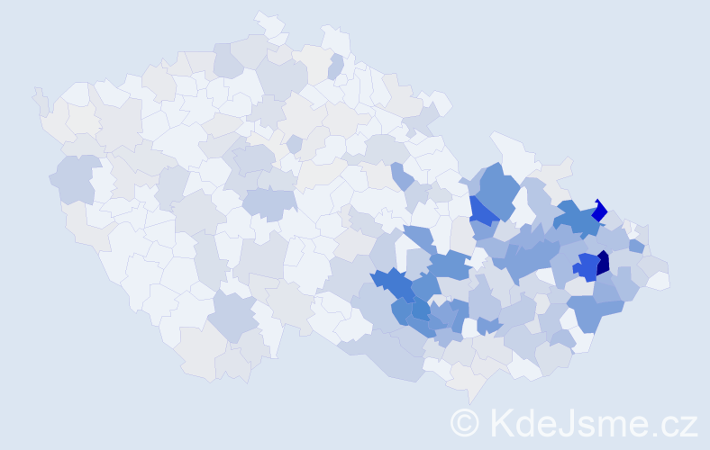 Příjmení: 'Jašek', počet výskytů 1130 v celé ČR