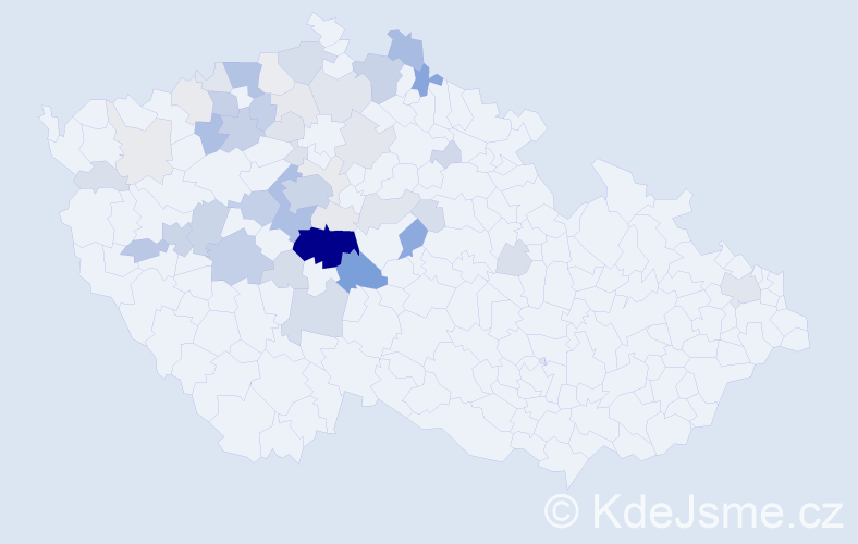 Příjmení: 'Vnoučková', počet výskytů 195 v celé ČR