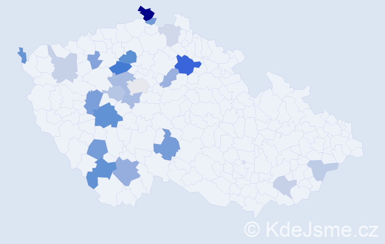 Příjmení: 'Mäsiarová', počet výskytů 44 v celé ČR