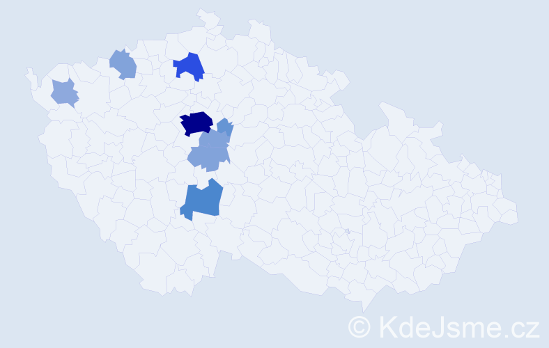 Příjmení: 'Kulvajt', počet výskytů 27 v celé ČR
