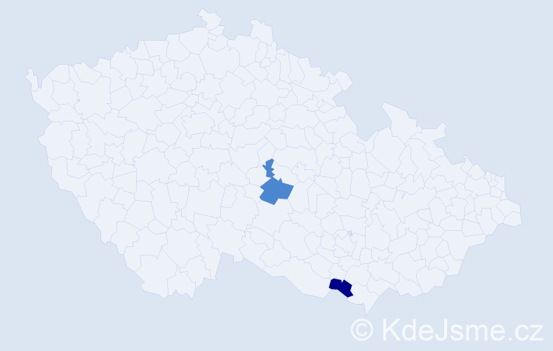 Příjmení: 'Bôtoš', počet výskytů 7 v celé ČR