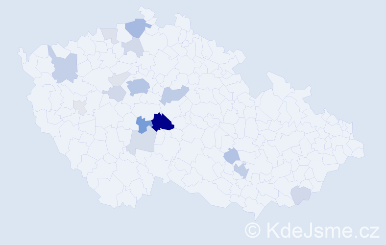 Příjmení: 'Mančalová', počet výskytů 51 v celé ČR