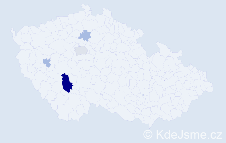 Příjmení: 'Jambura', počet výskytů 16 v celé ČR