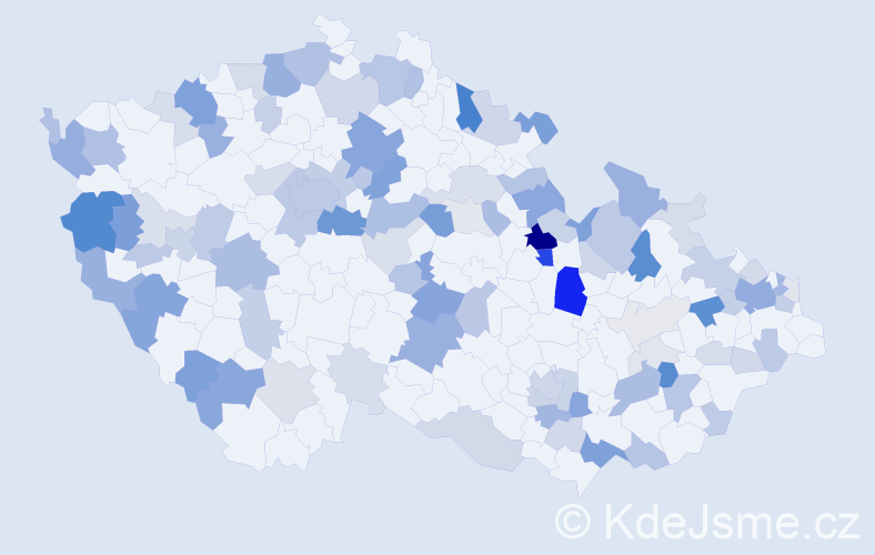 Příjmení: 'Blaško', počet výskytů 293 v celé ČR