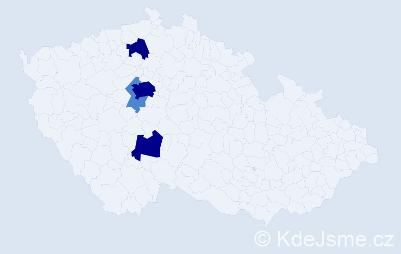 Příjmení: 'Petršová', počet výskytů 10 v celé ČR