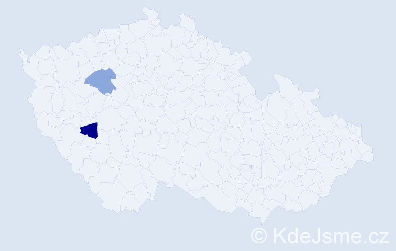 Příjmení: 'Džulinová', počet výskytů 2 v celé ČR
