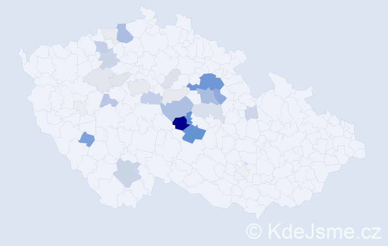 Příjmení: 'Rejnek', počet výskytů 109 v celé ČR