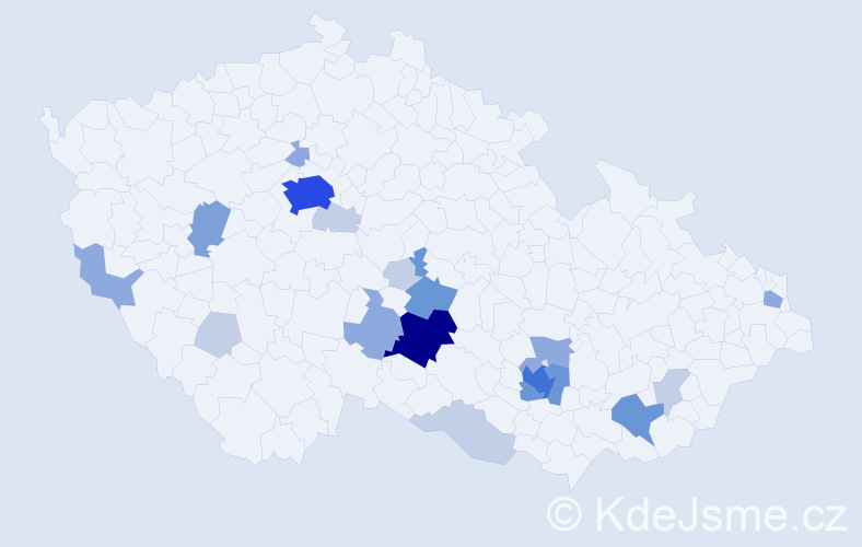Příjmení: 'Michelfeit', počet výskytů 56 v celé ČR