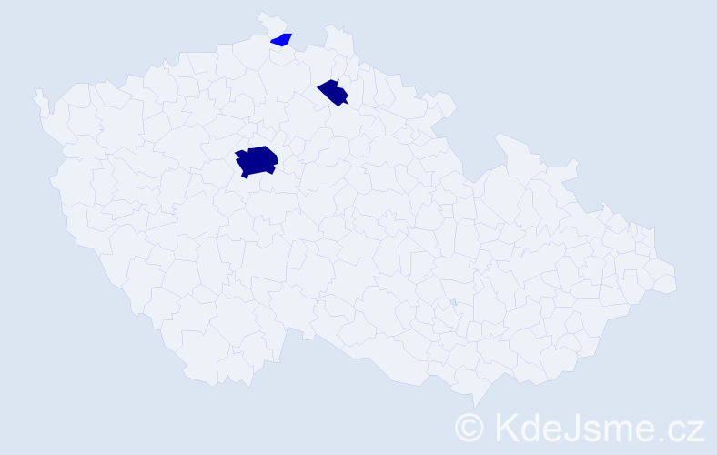 Příjmení: 'Batličková', počet výskytů 8 v celé ČR