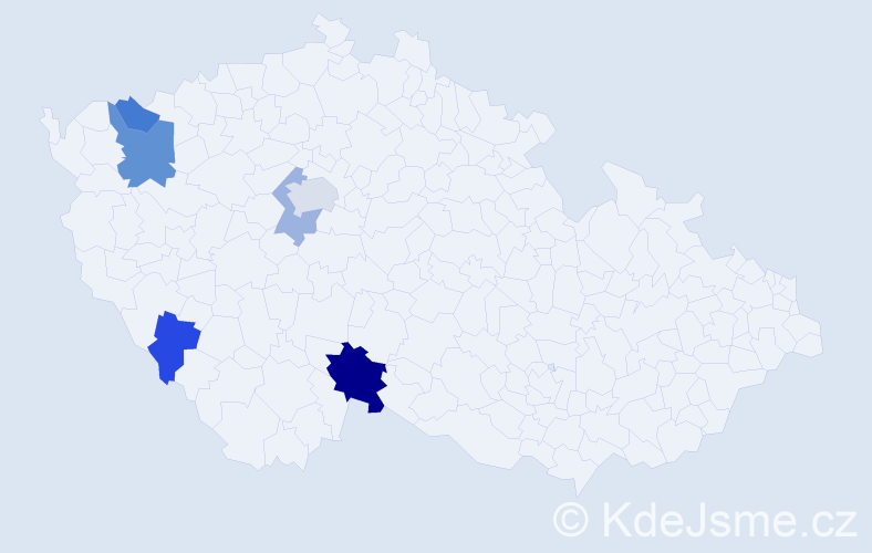 Příjmení: 'Panyová', počet výskytů 10 v celé ČR