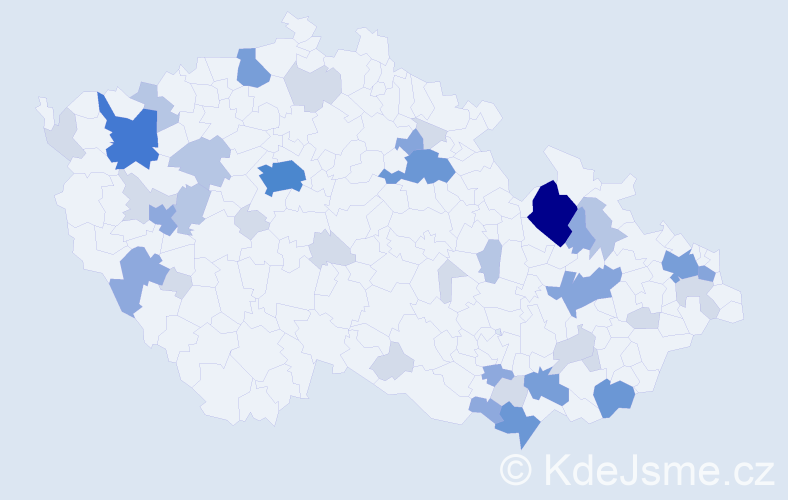 Příjmení: 'Struhárová', počet výskytů 118 v celé ČR