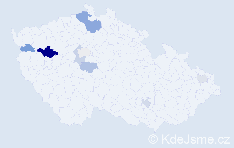 Příjmení: 'Fischel', počet výskytů 14 v celé ČR