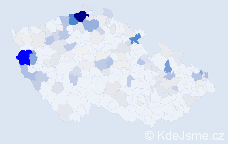 Příjmení: 'Jano', počet výskytů 591 v celé ČR