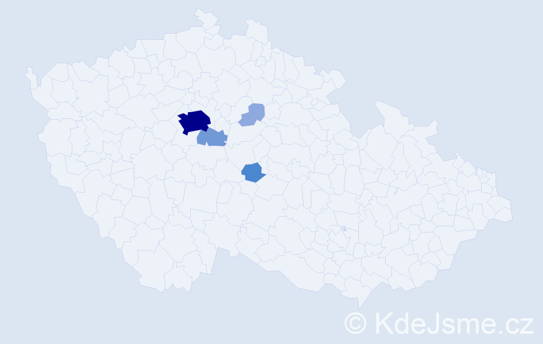 Příjmení: 'Novopacká', počet výskytů 12 v celé ČR