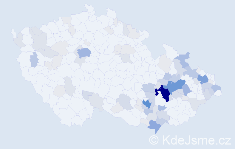 Příjmení: 'Hrazdilová', počet výskytů 289 v celé ČR