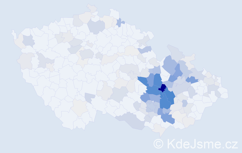 Příjmení: 'Klíčová', počet výskytů 487 v celé ČR