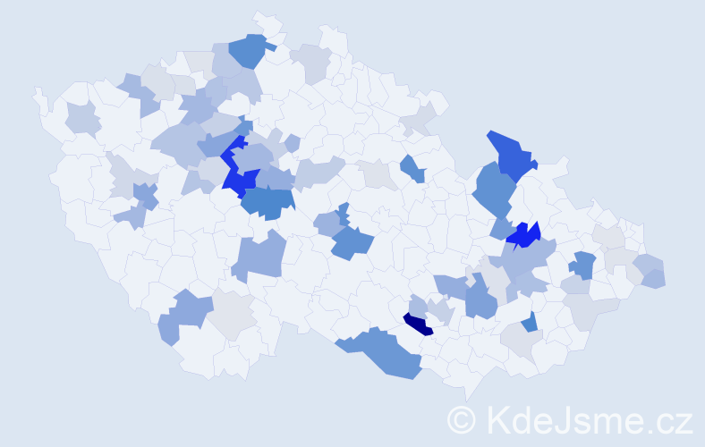 Příjmení: 'Kotoučová', počet výskytů 213 v celé ČR