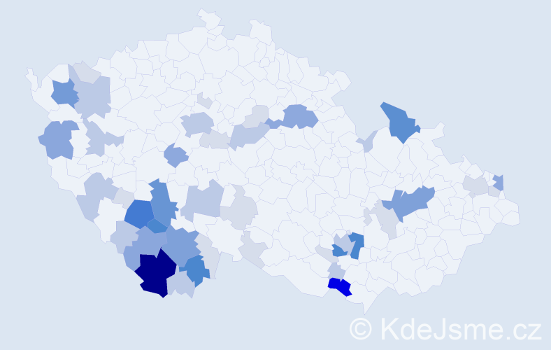 Příjmení: 'Kalianko', počet výskytů 154 v celé ČR