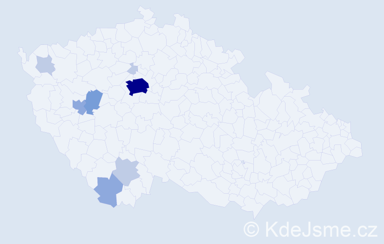 Příjmení: 'Bubleová', počet výskytů 20 v celé ČR