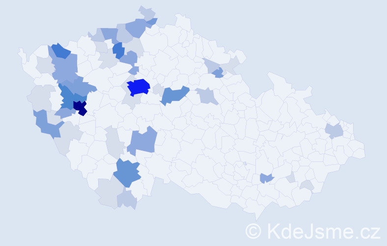 Příjmení: 'Rauchová', počet výskytů 152 v celé ČR