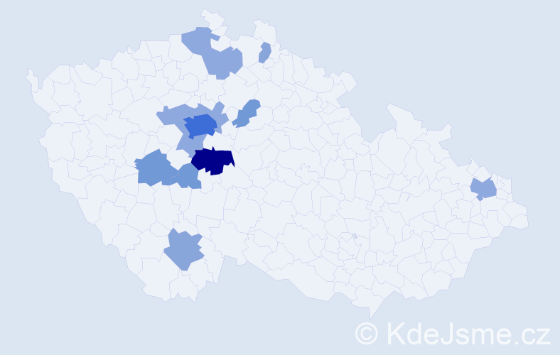 Příjmení: 'Smejtková', počet výskytů 33 v celé ČR