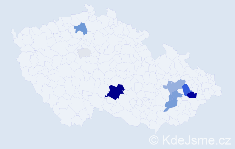 Příjmení: 'Leinertová', počet výskytů 12 v celé ČR