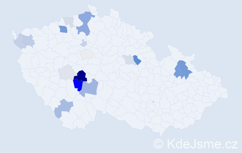 Příjmení: 'Trpka', počet výskytů 66 v celé ČR