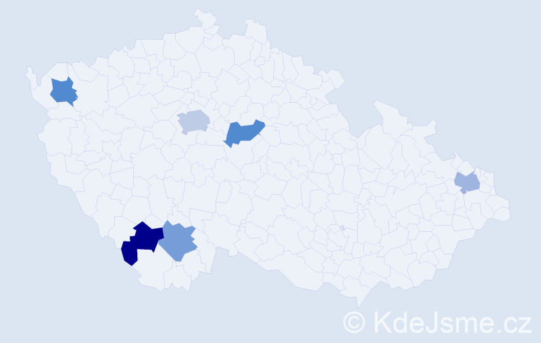 Příjmení: 'Kowalewski', počet výskytů 7 v celé ČR