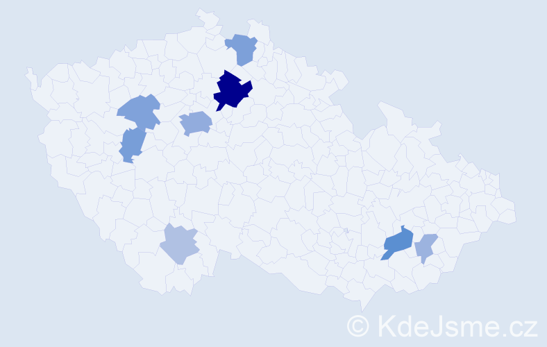 Příjmení: 'Krabsová', počet výskytů 23 v celé ČR
