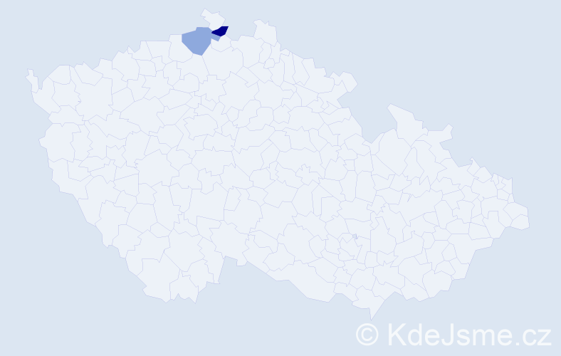 Příjmení: 'Makyš', počet výskytů 6 v celé ČR