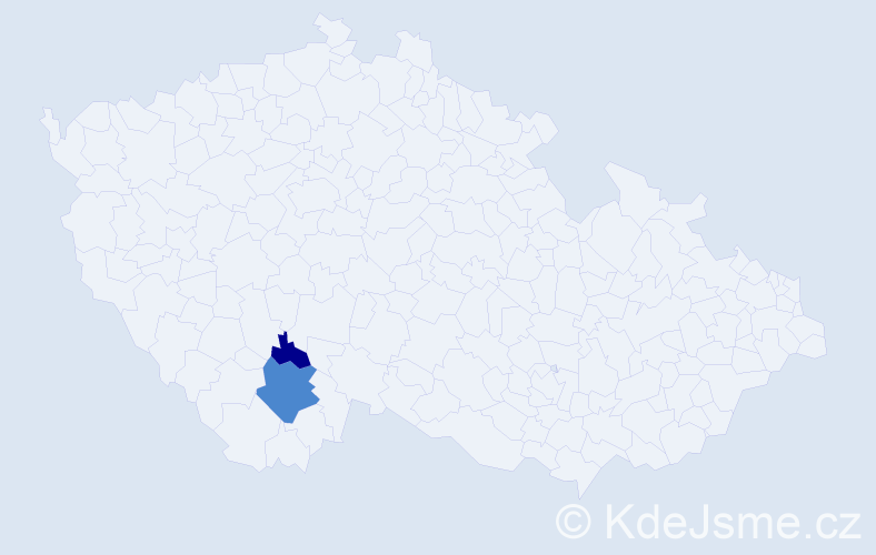 Příjmení: 'Vaith', počet výskytů 4 v celé ČR
