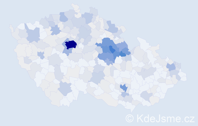 Příjmení: 'Kaplan', počet výskytů 1302 v celé ČR
