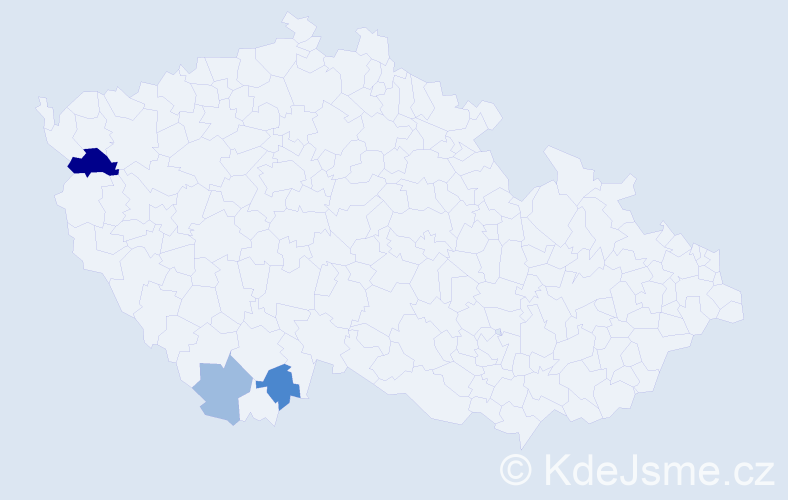 Příjmení: 'Patuczová', počet výskytů 7 v celé ČR