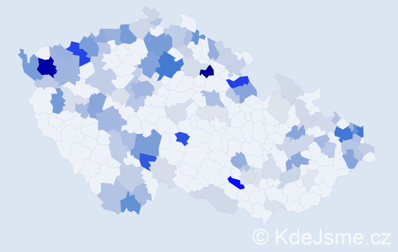 Příjmení: 'Balogh', počet výskytů 379 v celé ČR