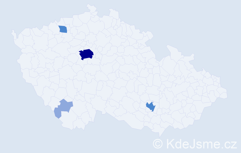 Příjmení: 'Feuereisel', počet výskytů 10 v celé ČR
