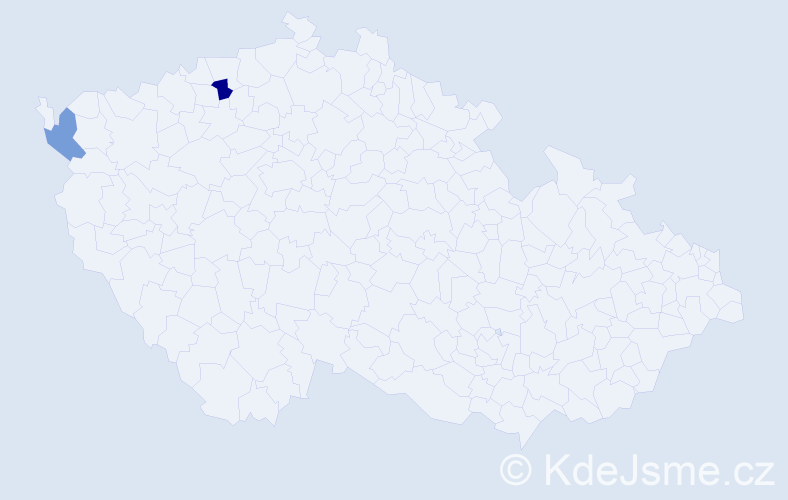 Příjmení: 'Krausam', počet výskytů 7 v celé ČR