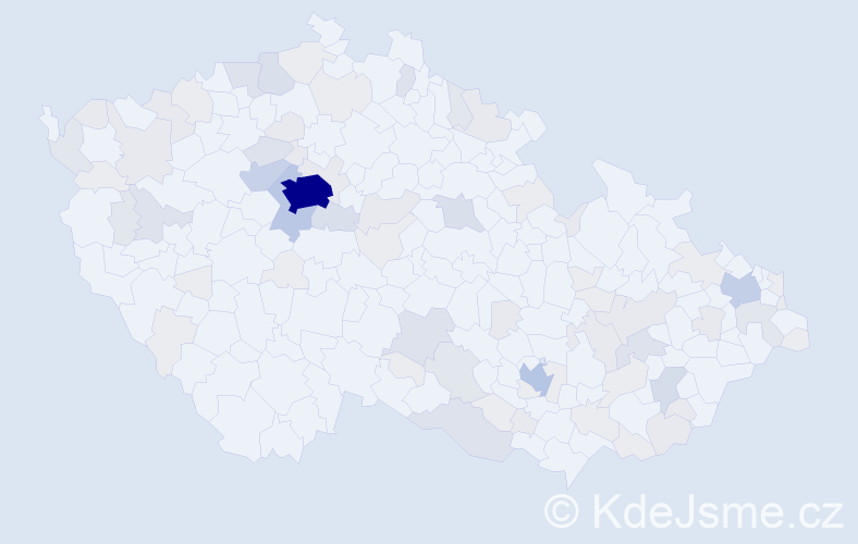 Příjmení: 'Smith', počet výskytů 271 v celé ČR